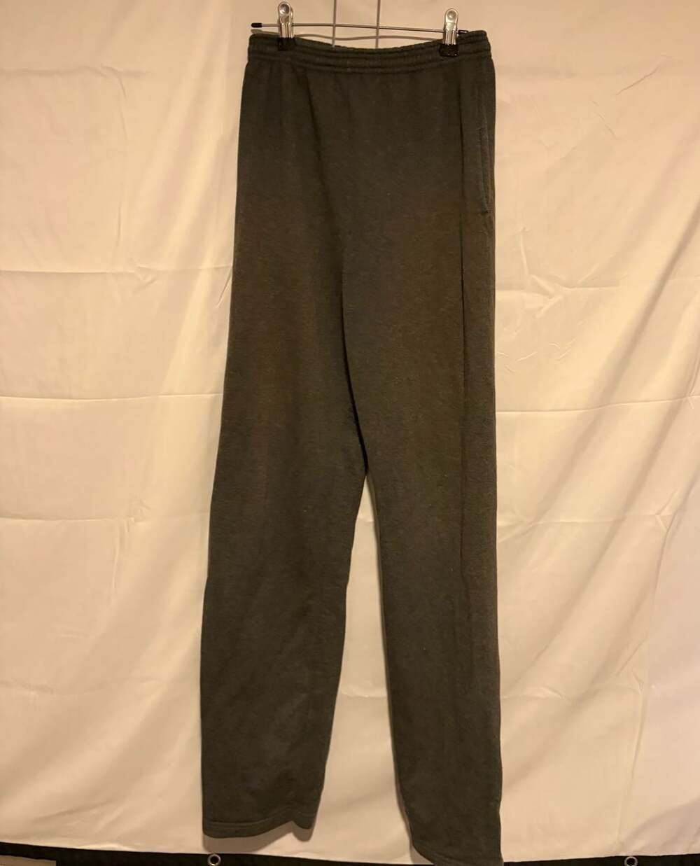 Hanes Ecosmart Sweatpants Size S Charcoal Grey Fleece Joggers